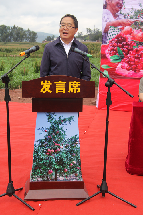 云南省农业科学研究院党委副书记汪占毅宣布开幕